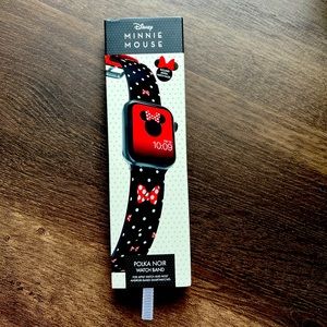 Minnie Mouse Polka Noir Smart Watch Band